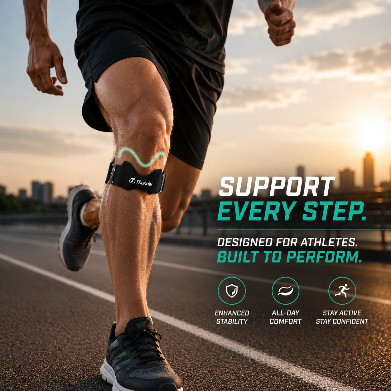 ActiveKnee™ Support Strap | Knee Pain Relief for Running, Sports & Daily Activities
