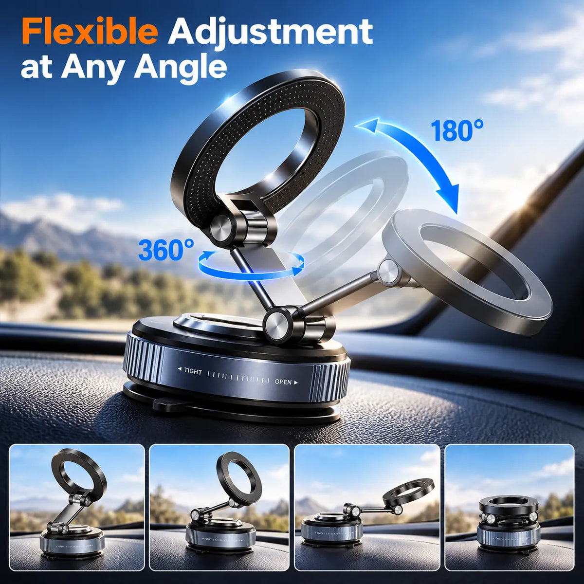 SnapGrip™ 360° Magnetic Phone Holder