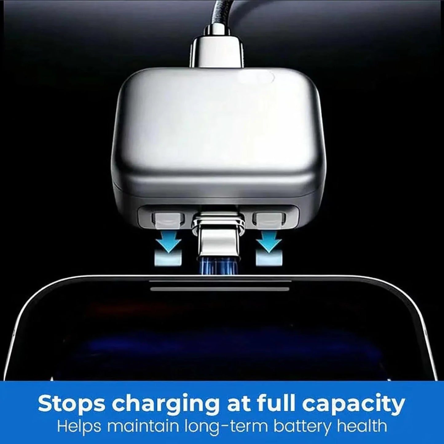 Smart Auto Stop Charging Adapter, Fully Charged Separator, Intelligent Power Cut-Off Protector, Universal Fast Charging Safety Adapter for Smartphones Tablets USB Devices
