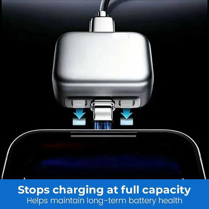 Smart Auto Stop Charging Adapter, Fully Charged Separator, Intelligent Power Cut-Off Protector, Universal Fast Charging Safety Adapter for Smartphones Tablets USB Devices