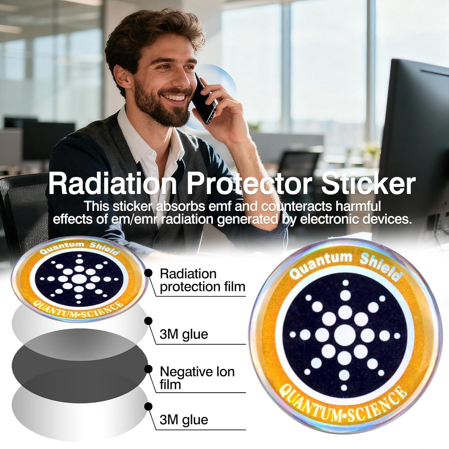 Victoraa EMF Blocker – Anti Radiation Chip Stickers for Mobile Phones & Tablets