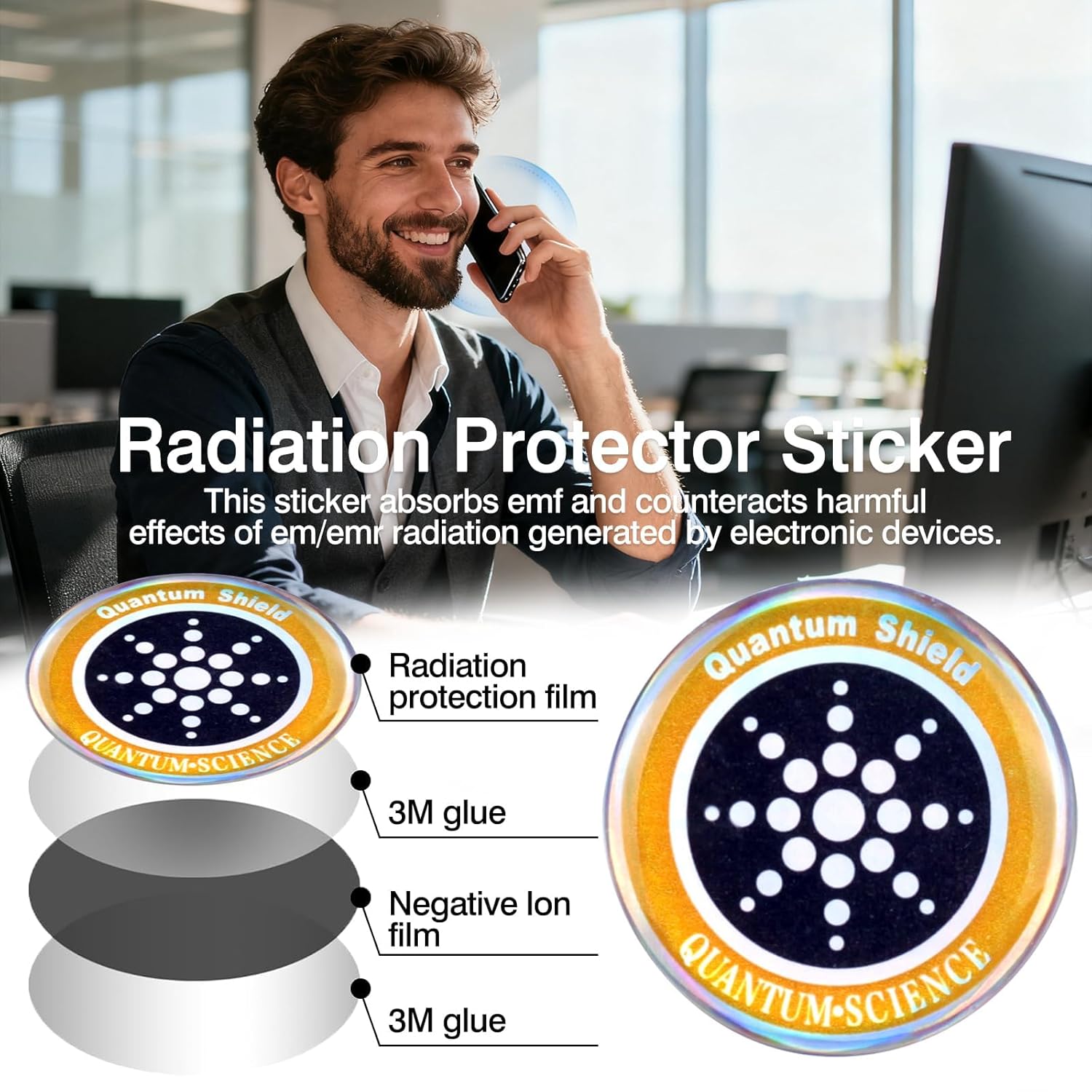 Victoraa EMF Blocker – Anti Radiation Chip Stickers for Mobile Phones & Tablets