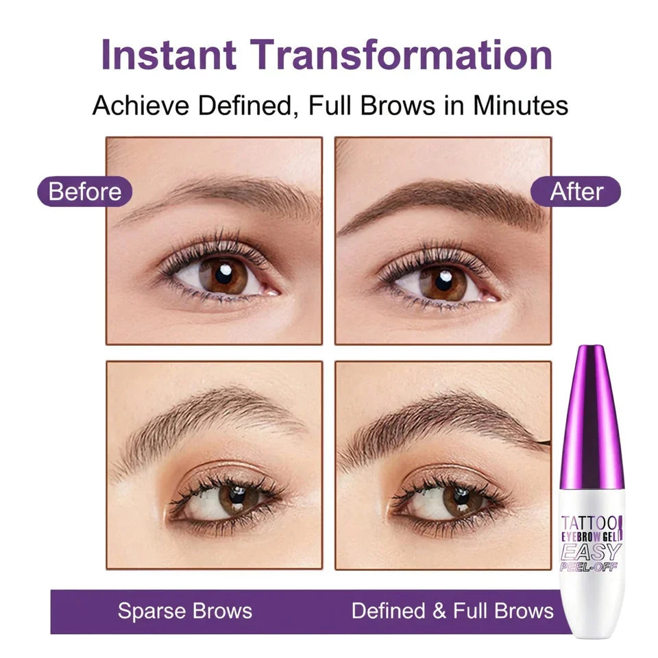 Vectoraa Peel-Off Eyebrow Tint – Long-Lasting Waterproof Brow Gel Tattoo