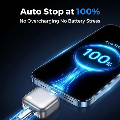 Smart Auto Stop Charging Adapter, Fully Charged Separator, Intelligent Power Cut-Off Protector, Universal Fast Charging Safety Adapter for Smartphones Tablets USB Devices