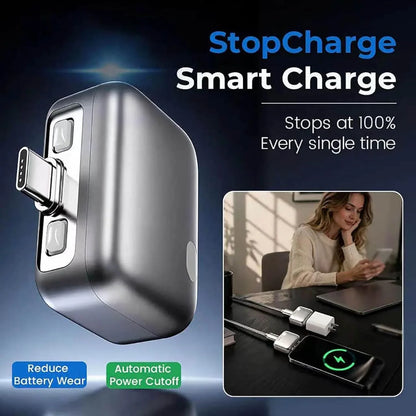 Smart Auto Stop Charging Adapter, Fully Charged Separator, Intelligent Power Cut-Off Protector, Universal Fast Charging Safety Adapter for Smartphones Tablets USB Devices