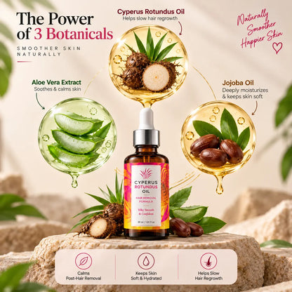 Cyperus Rotundus Oil™ | Hair Removal & Hair Reduction