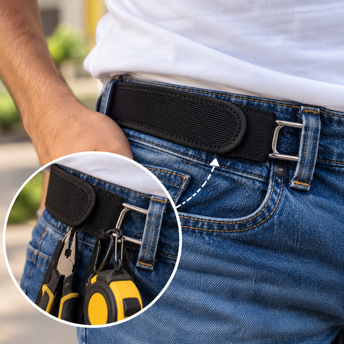 FlexFit™ Buckle-Free Elastic Belt