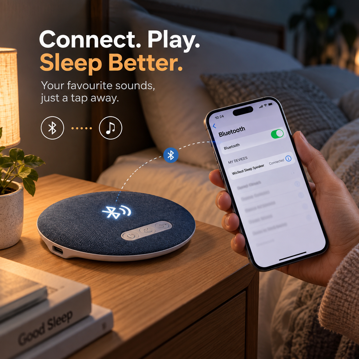 PillowSound™ — Under-Pillow Sleep Speaker