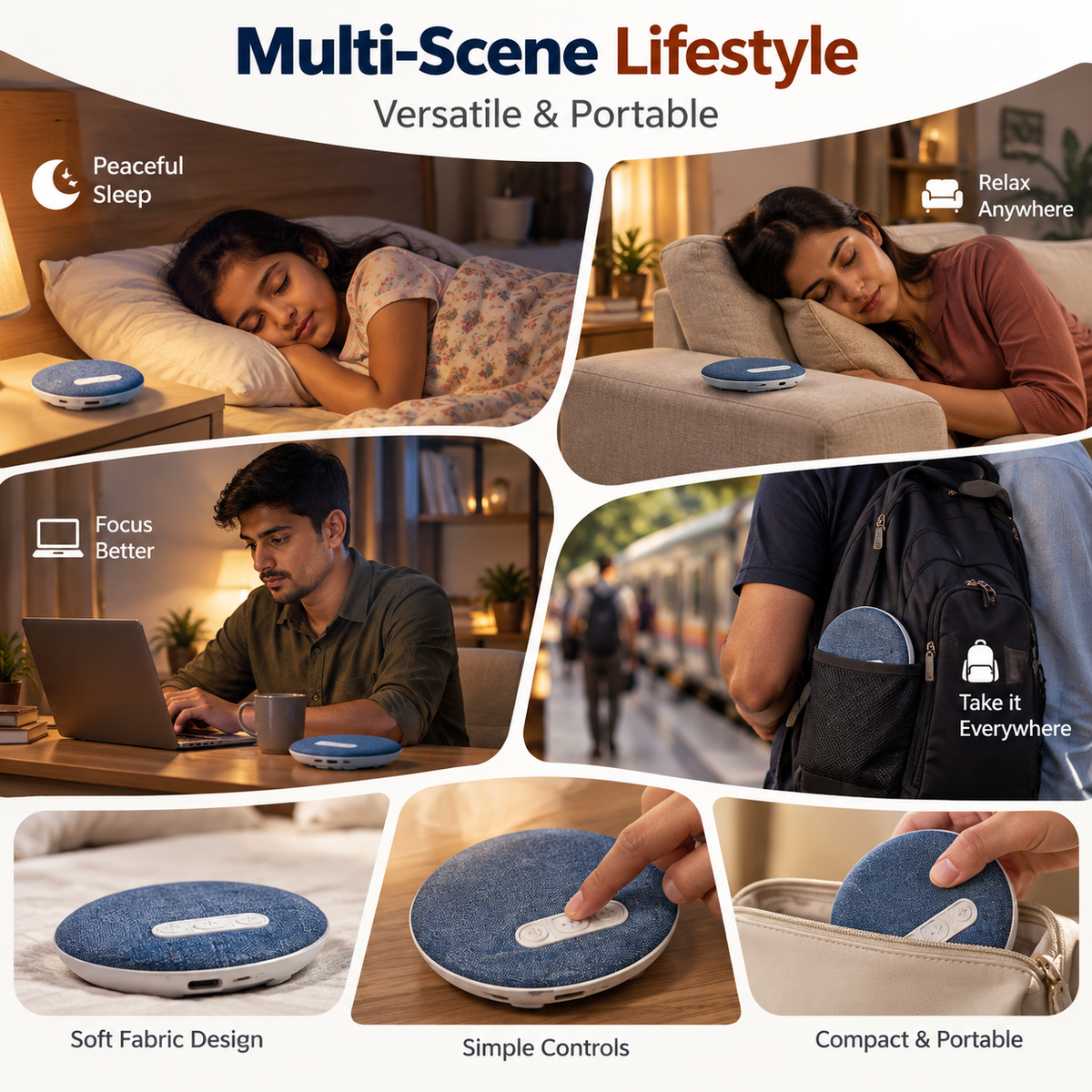 PillowSound™ — Under-Pillow Sleep Speaker