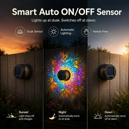 Lumaya™ | Solar Mandala Light for Stunning Outdoor Décor
