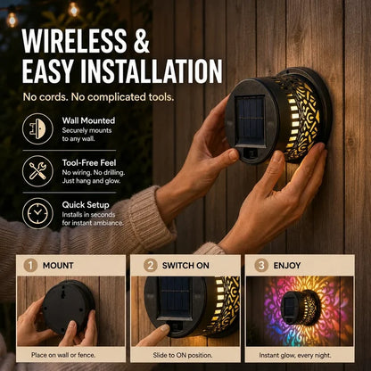 Lumaya™ | Solar Mandala Light for Stunning Outdoor Décor